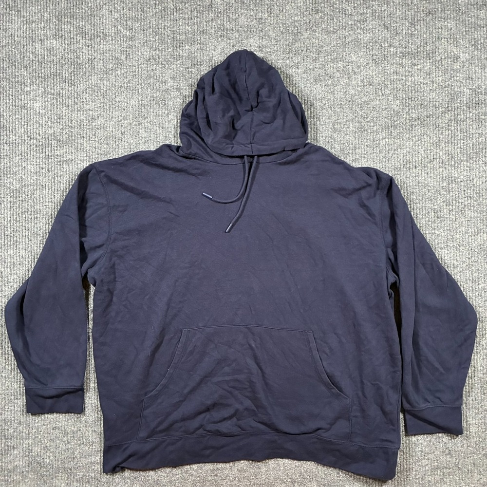 The Foundry Supply Co. Mens Pullover Hoodie Size 3XL Navy Casual Cotton Blend